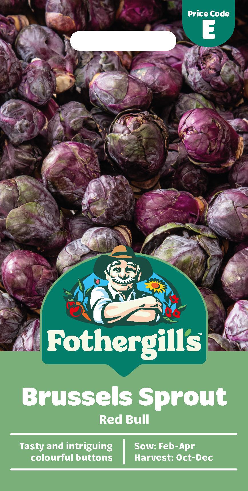 Fothergills Brussels Sprout Red Bull Seeds