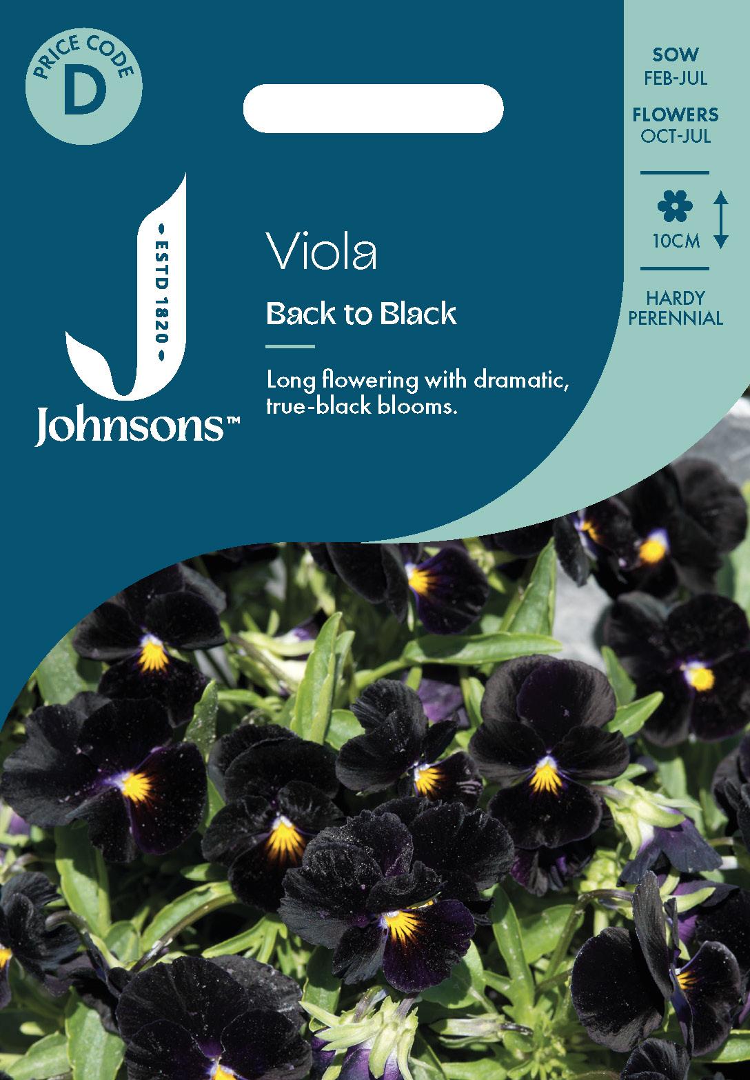Johnsons - Viola Back to Black - 100 Seeds