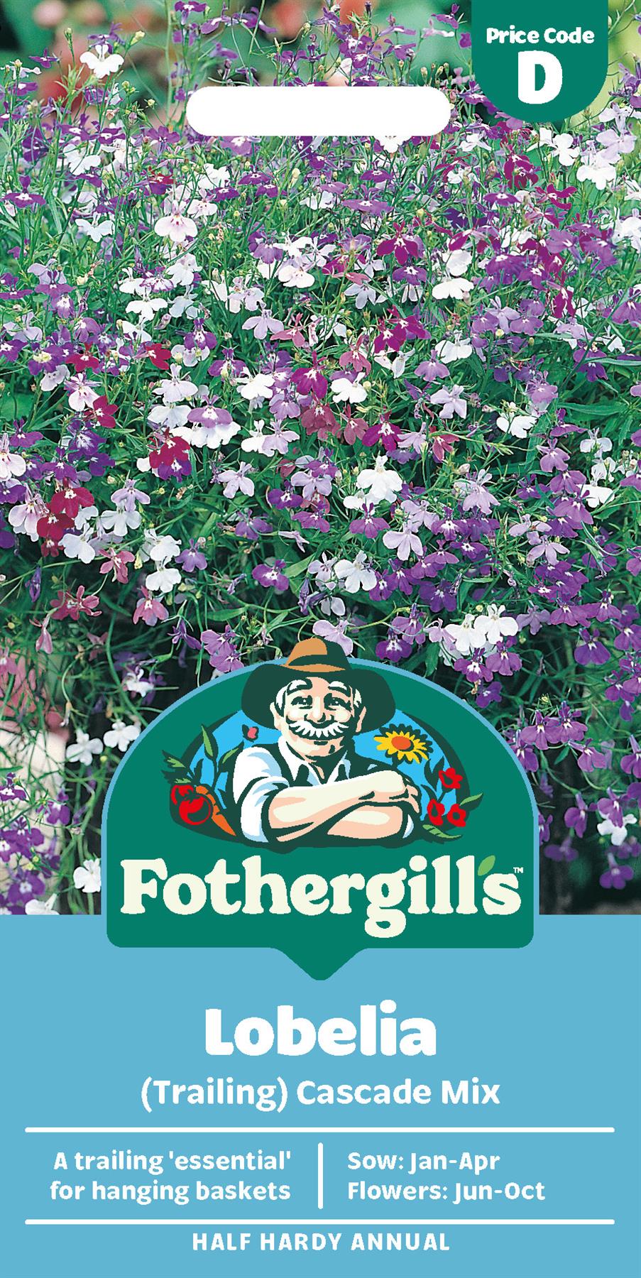 Fothergills Trailing Lobelia Cascade Mix Seeds