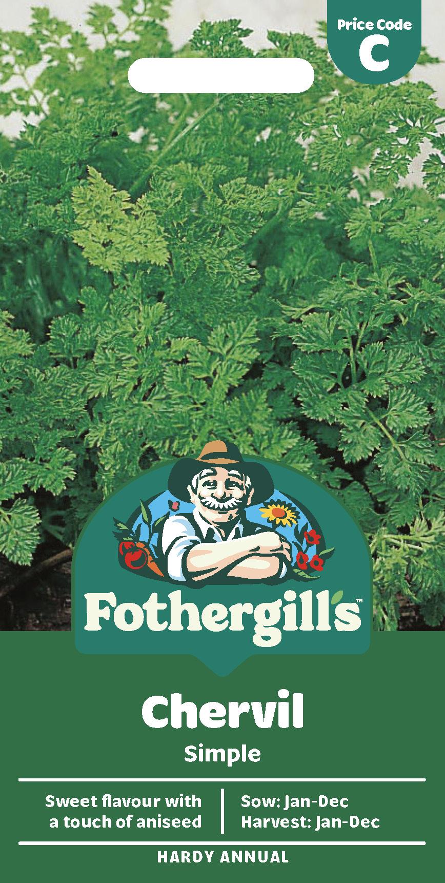 Fothergills Herb Chervil Simple Seeds