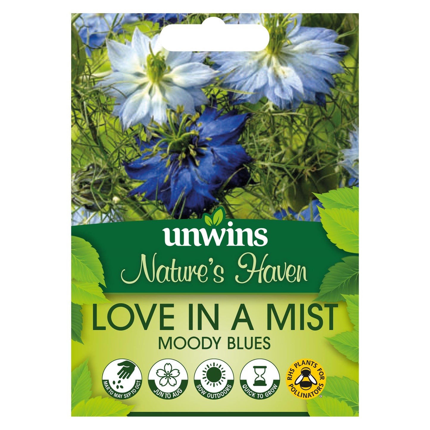 Unwins Flower Love in a Mist Moody Blues - 200 Seeds