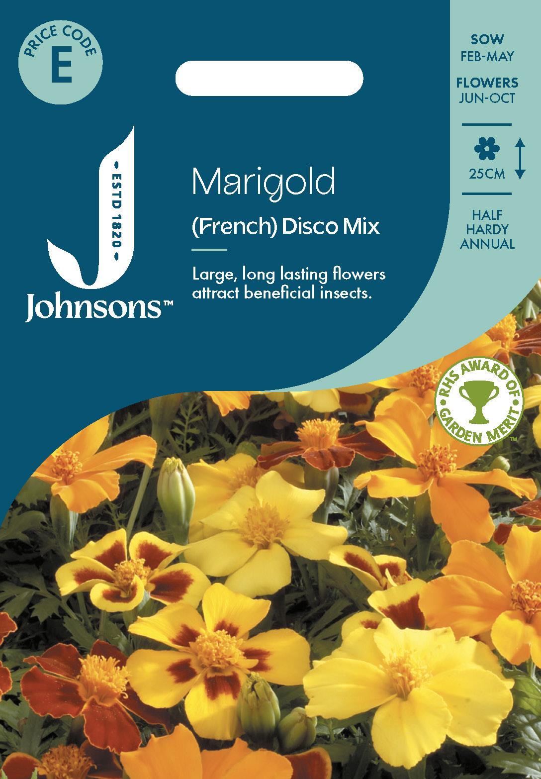 Johnsons - French Marigold Disco Mix - 80 Seeds