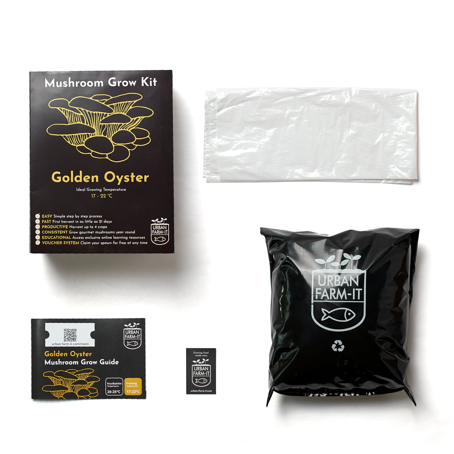 Mushroom Growing Kit Golden Oyster Gift Option