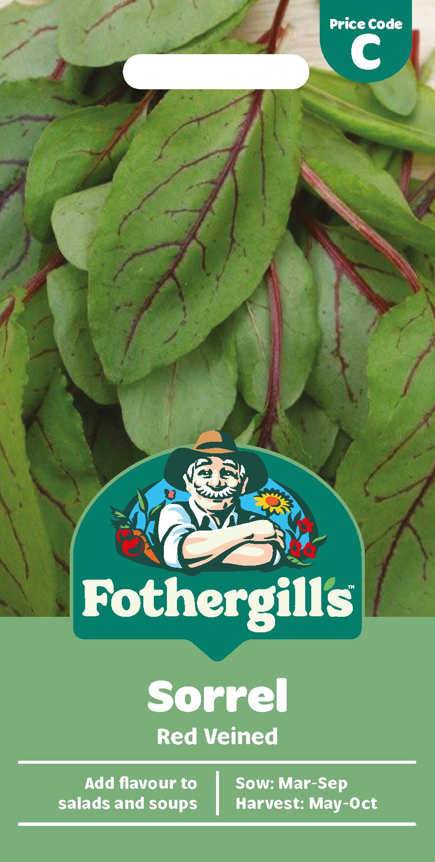 Fothergills Sorrel Red Veined Seeds