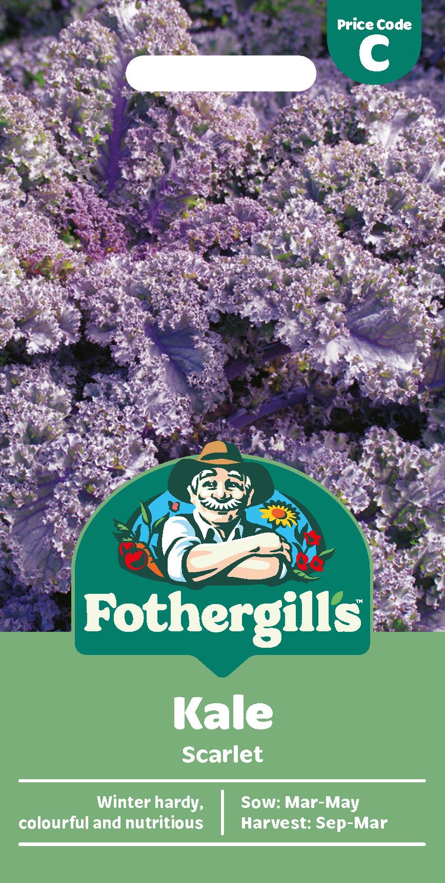 Fothergills Kale Scarlet Seeds