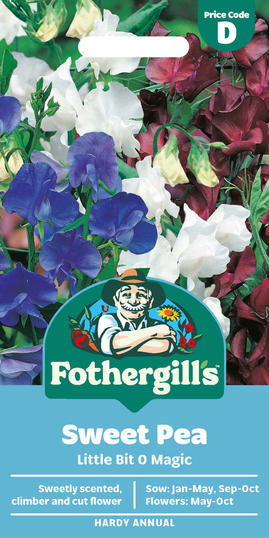 Fothergills Sweet Pea Little Bit O Magic Seeds