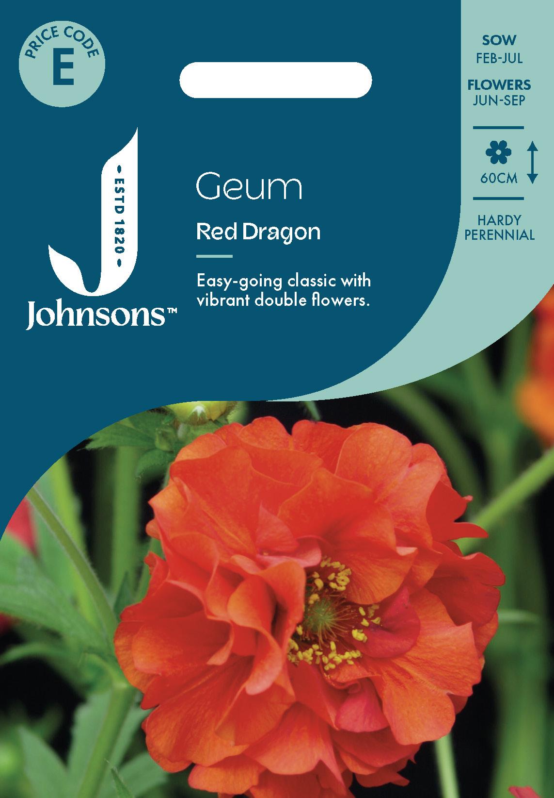 Johnsons - Geum Red Dragon - 30 Seeds