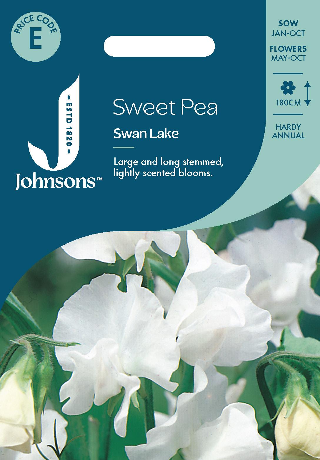 Johnsons - Sweet Pea Swan Lake - 25 Seeds