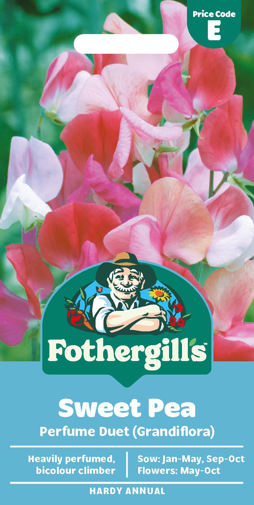 Fothergills Sweet Pea Perfume Duet (Grandiflora) Seeds