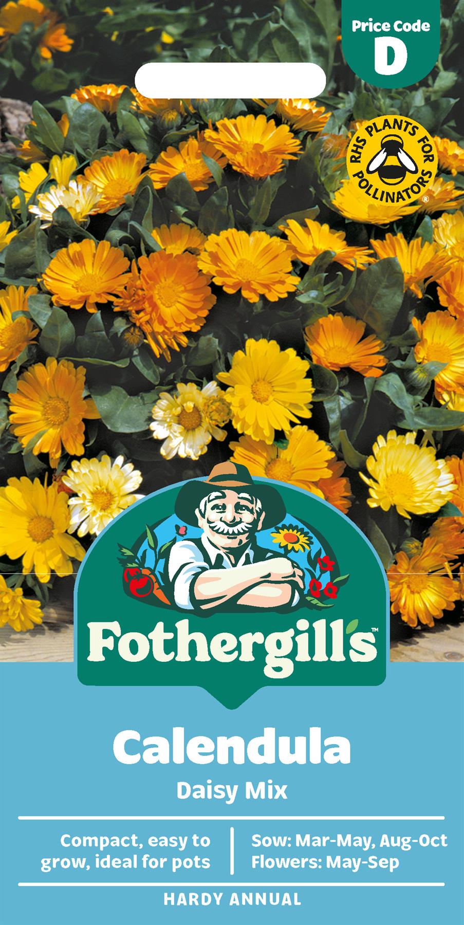 Fothergills Calendula Daisy Mix Seeds
