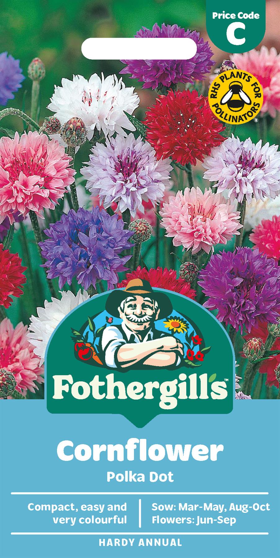 Fothergills Cornflower Polka Dot Seeds