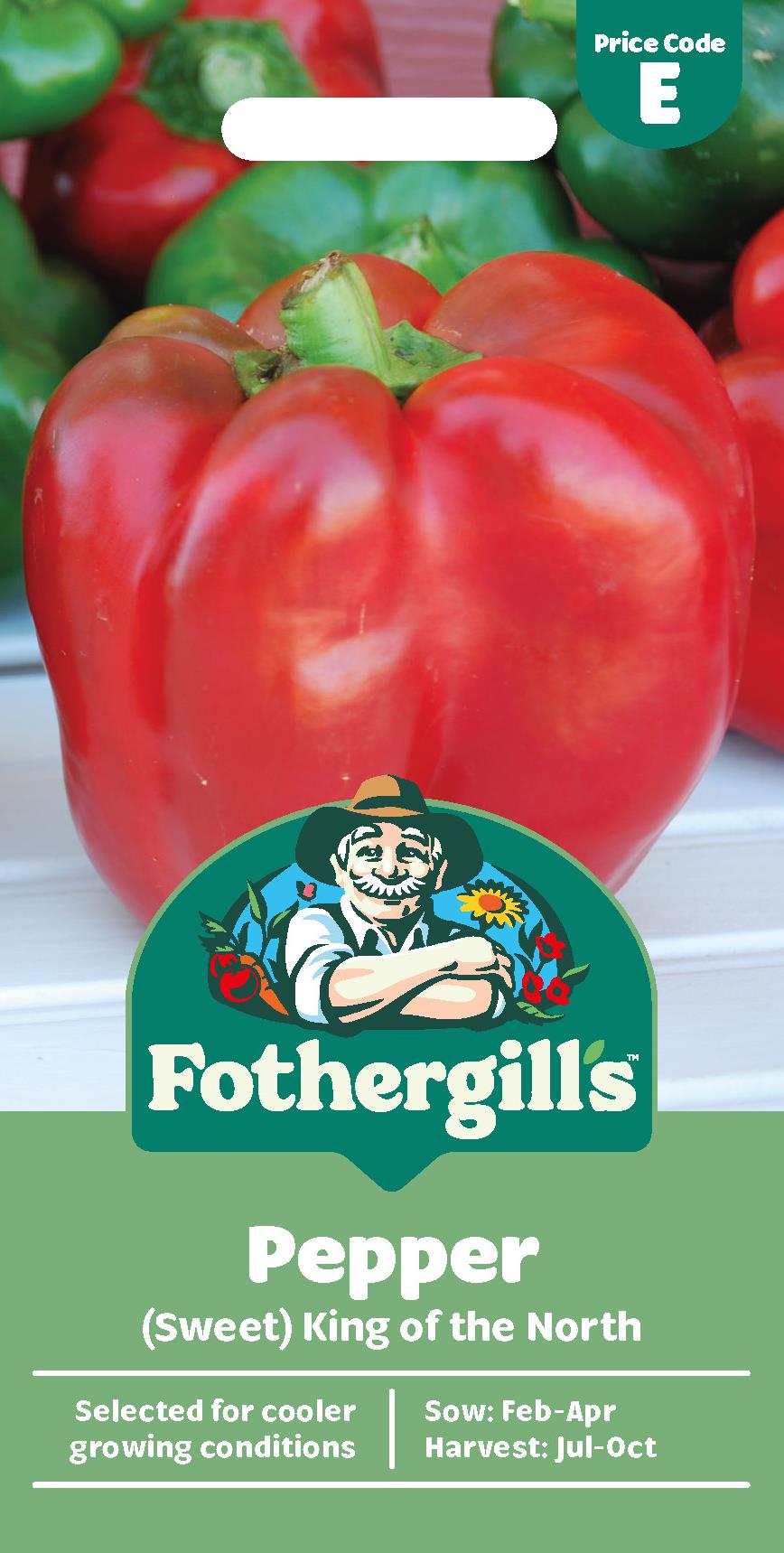 Fothergills Sweet Pepper King Of The North Seeds