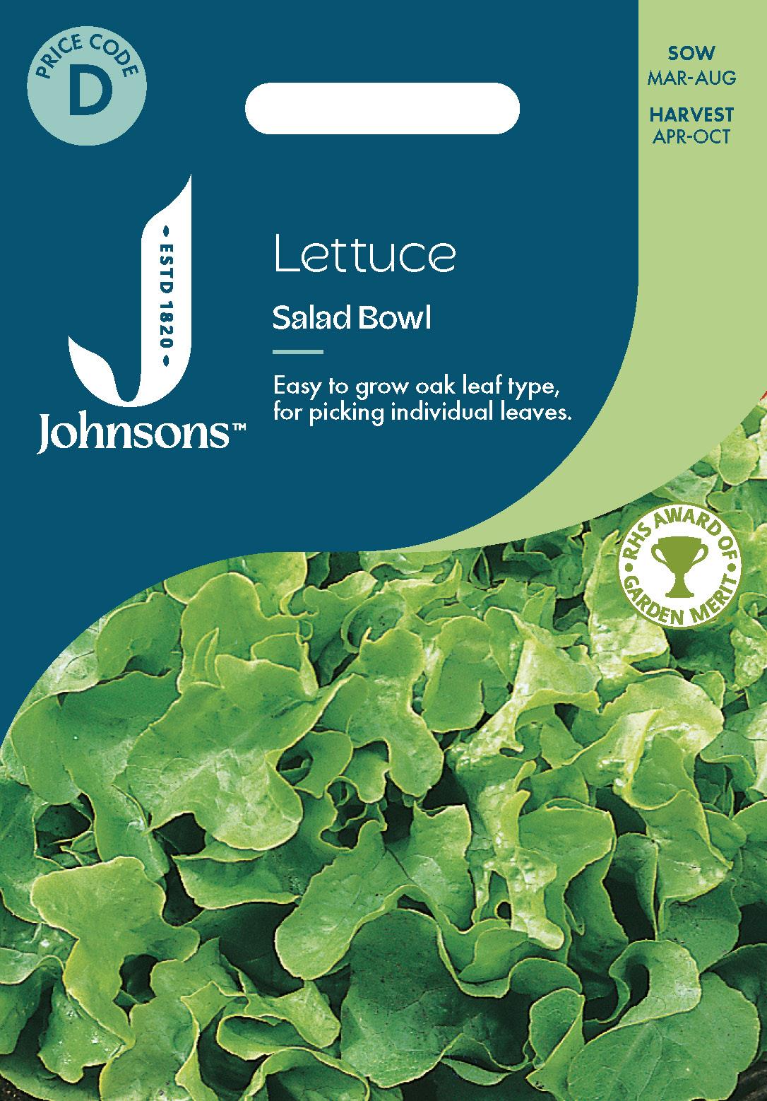 Johnsons - Lettuce Salad Bowl - 1000 Seeds