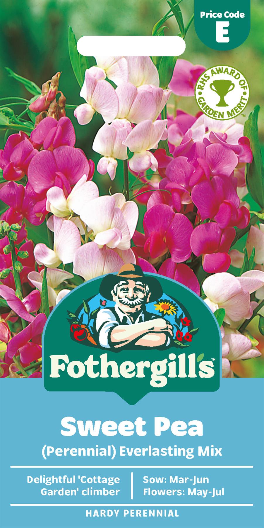 Fothergills Sweet Pea Perennial Everlasting Mix Seeds