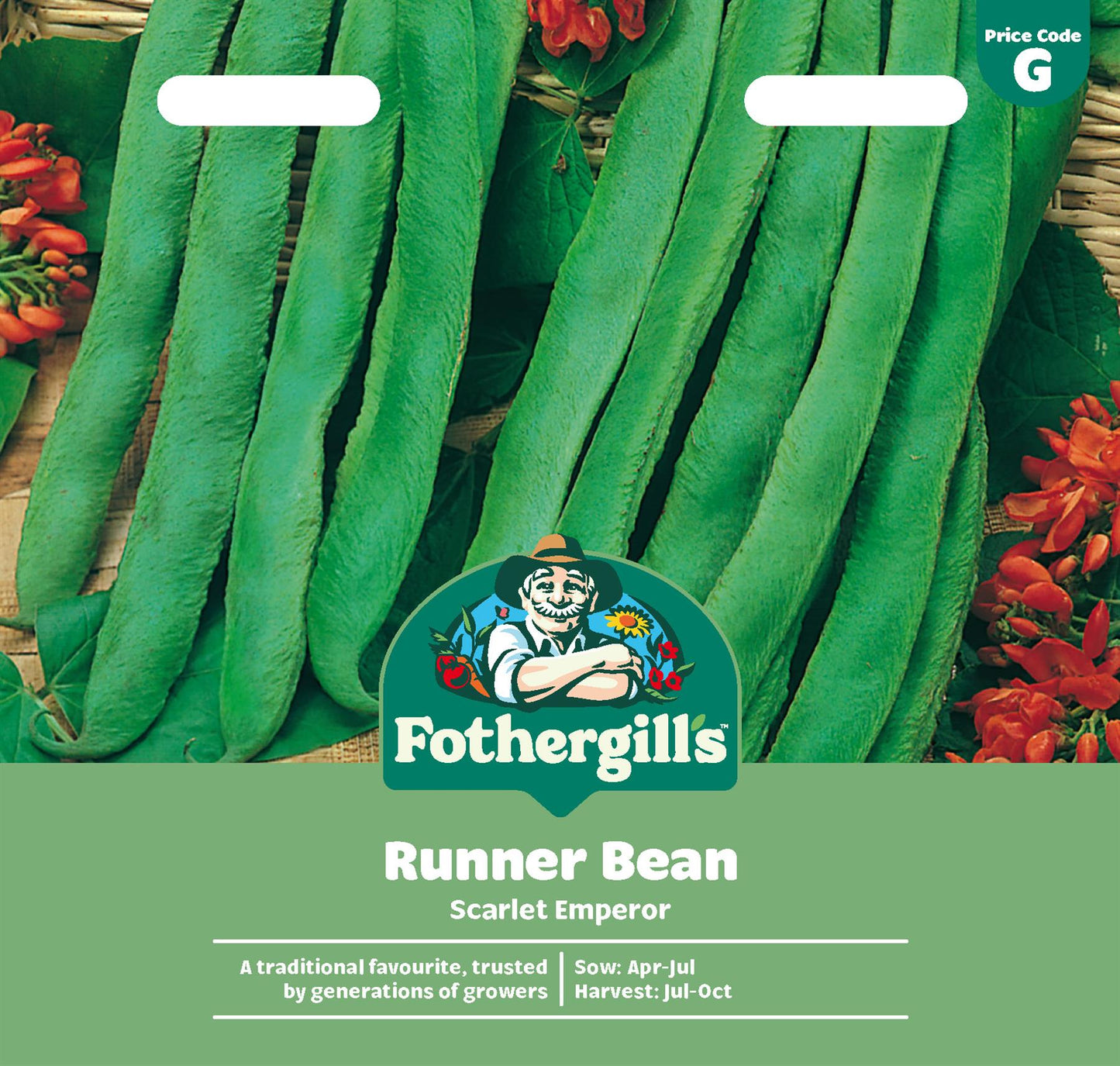 Fothergills Runner Bean Scarlet Emperor Seeds