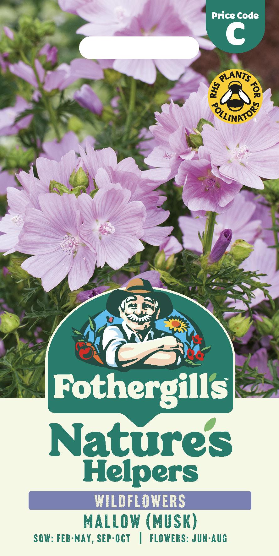 Fothergills Wild flowers Nature Haven Musk Mallow Seeds