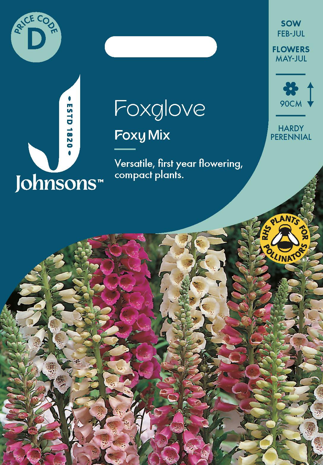 Johnsons - Foxglove Foxy Mix - 1000 Seeds