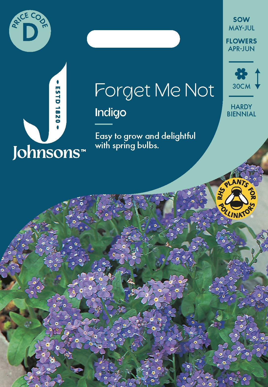 Johnsons - Forget Me Not Indigo - 300 Seeds