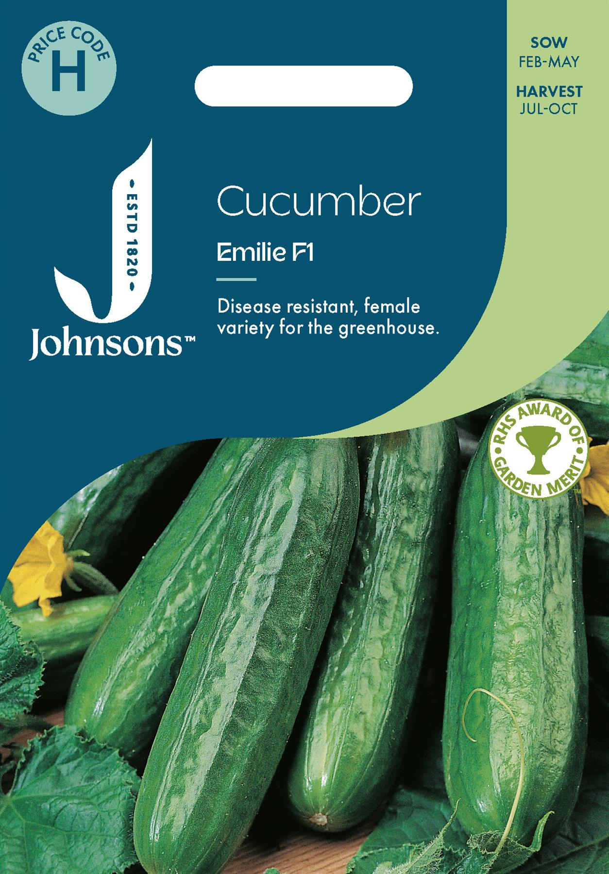 Johnsons - Cucumber Emilie F1 - 6 Seeds