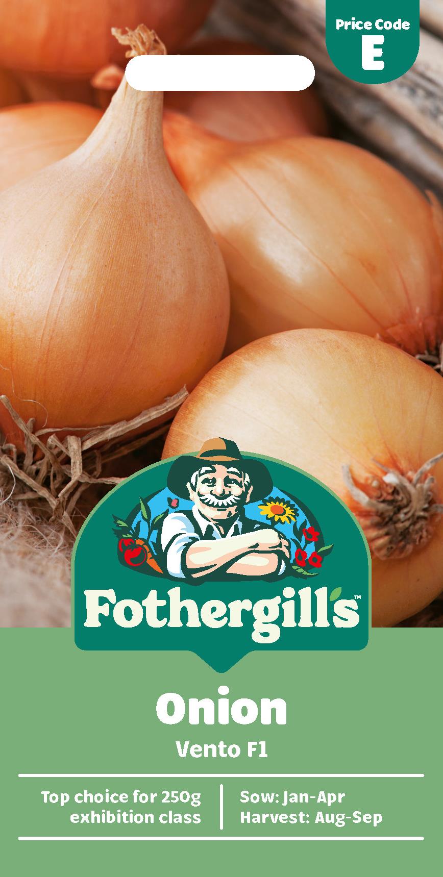 Fothergills Onion Vento F1 Seeds