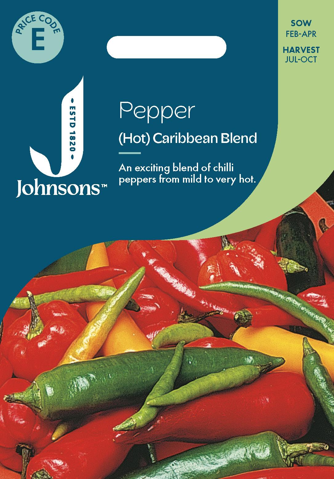 Johnsons - Pepper (hot) Caribbean Blend - 30 Seeds