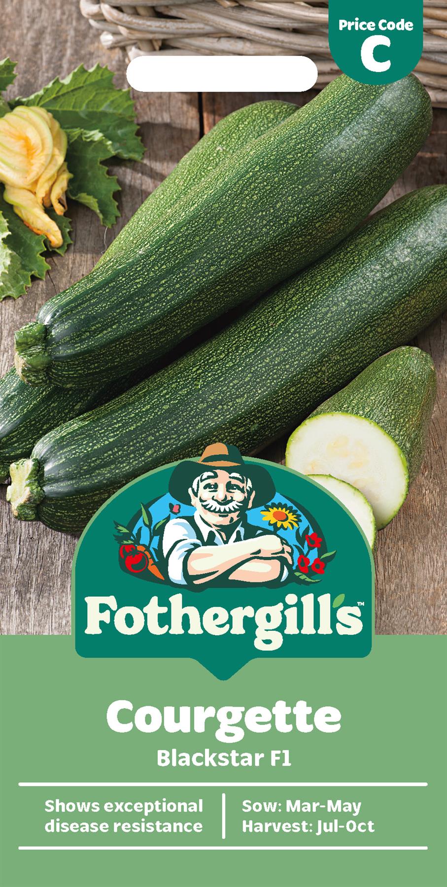 Fothergills Courgette Blackstar F1 Seeds