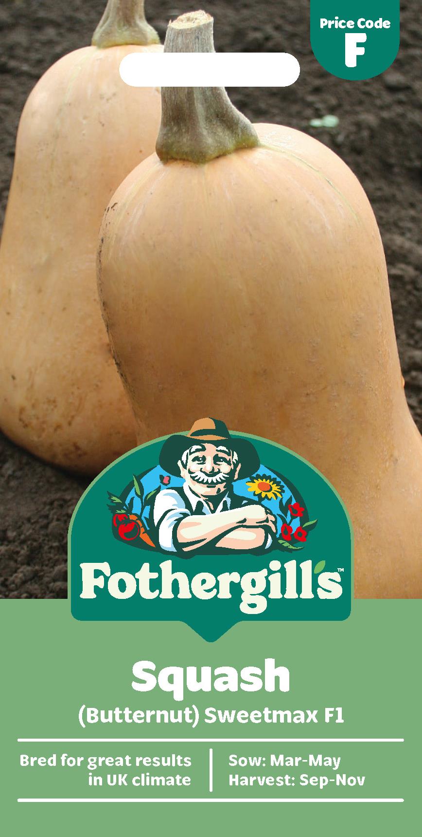 Fothergills Squash (Butternut) Sweetmax F1 Seeds