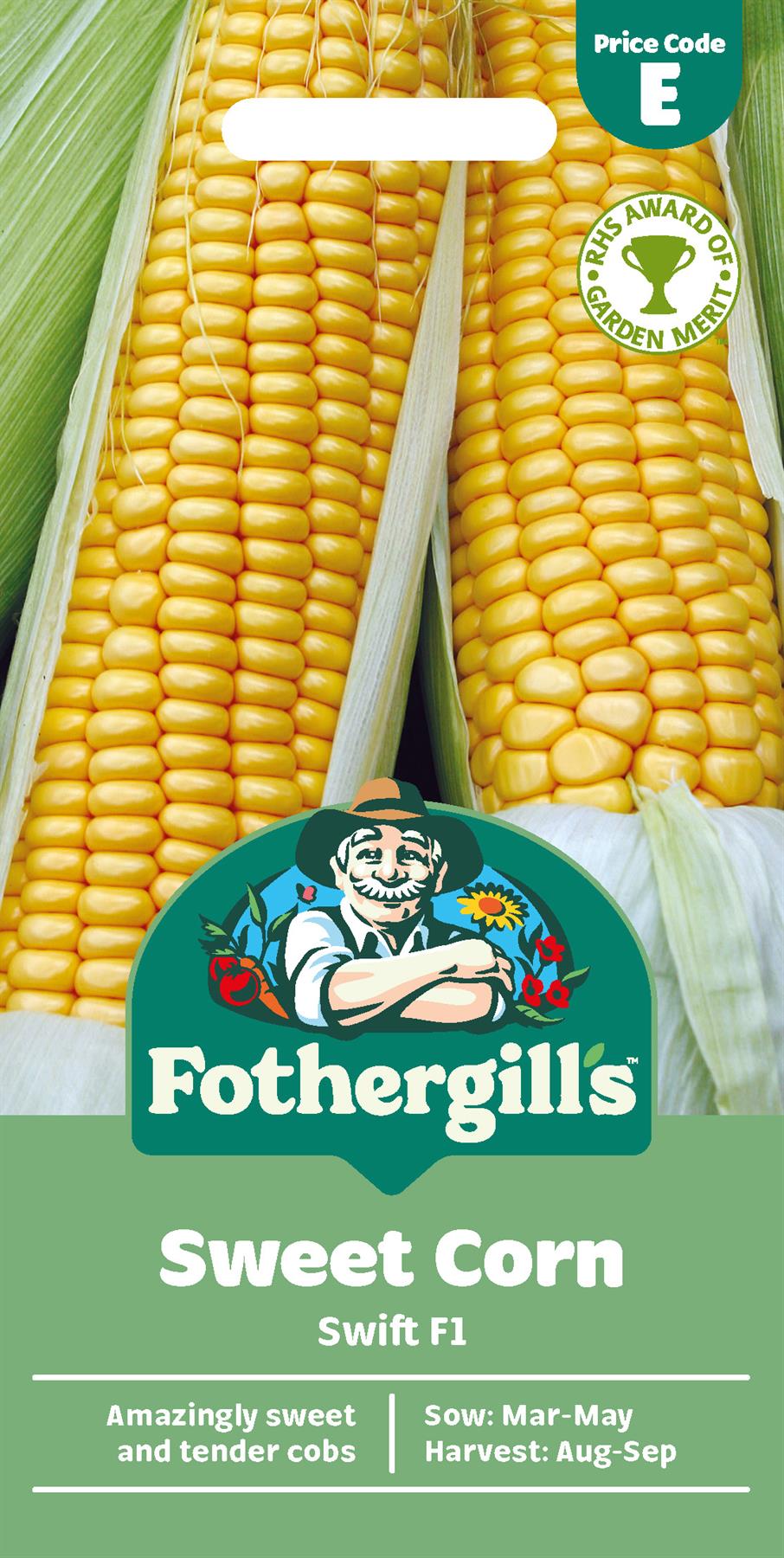 Fothergills Sweet Corn Swift F1 Seeds