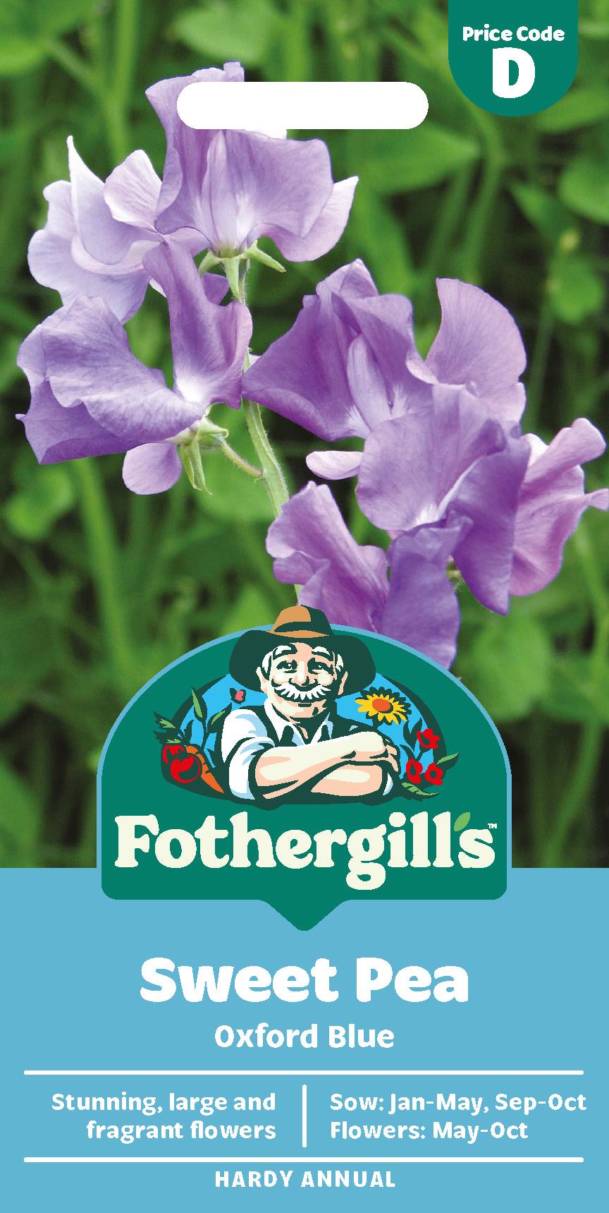 Fothergills Sweet Pea Oxford Blue Seeds