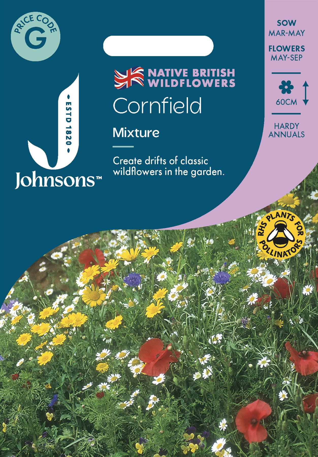 Johnsons - Wild Flowers - Cornfield Mixture - 1 Seeds