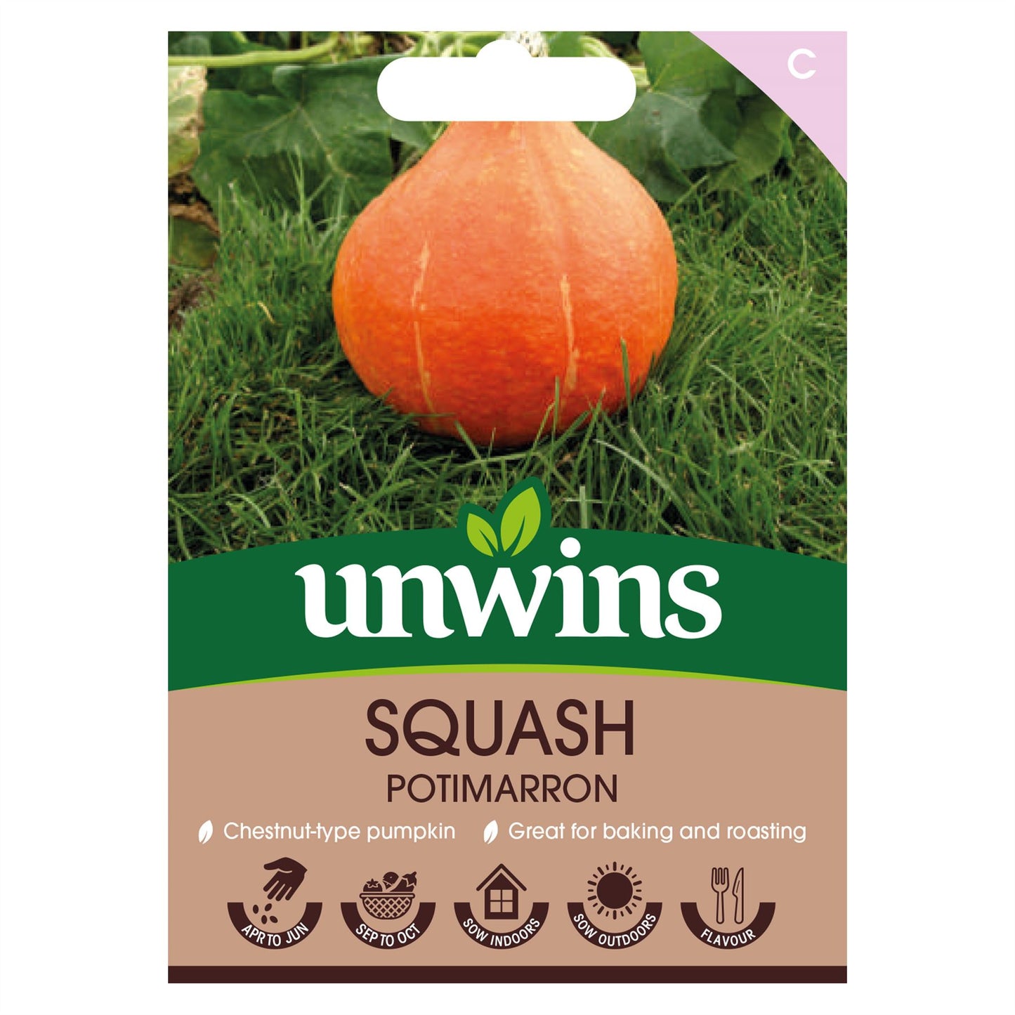 Unwins Squash Potimarron Seeds – Chestnut Pumpkin