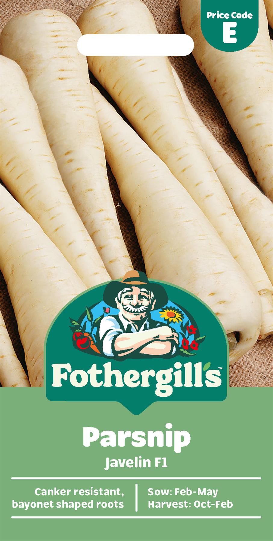 Fothergills Parsnip Javelin F1 Seeds