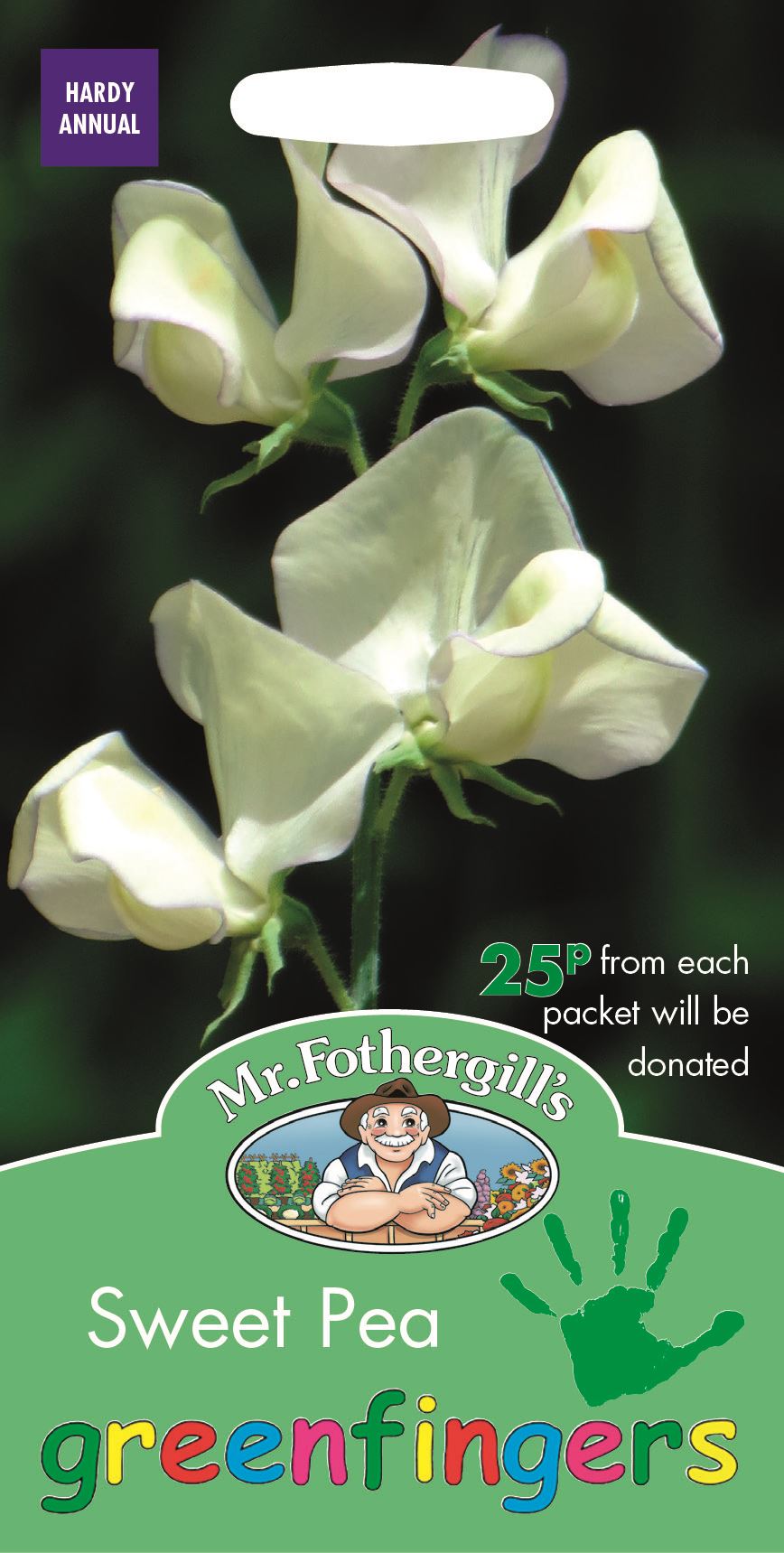 Mr Fothergills Sweet Pea Greenfingers 20 Seeds