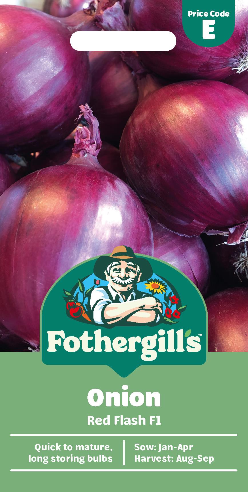 Fothergills Onion Red Flash F1 Seeds
