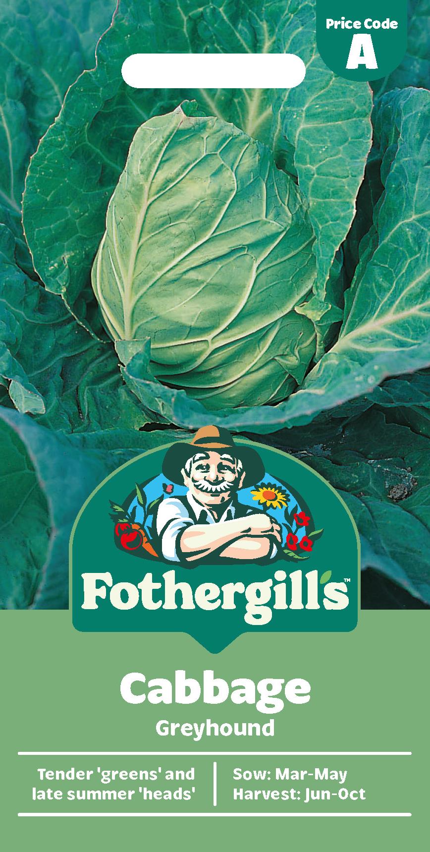 Fothergills Cabbage Greyhound Seeds