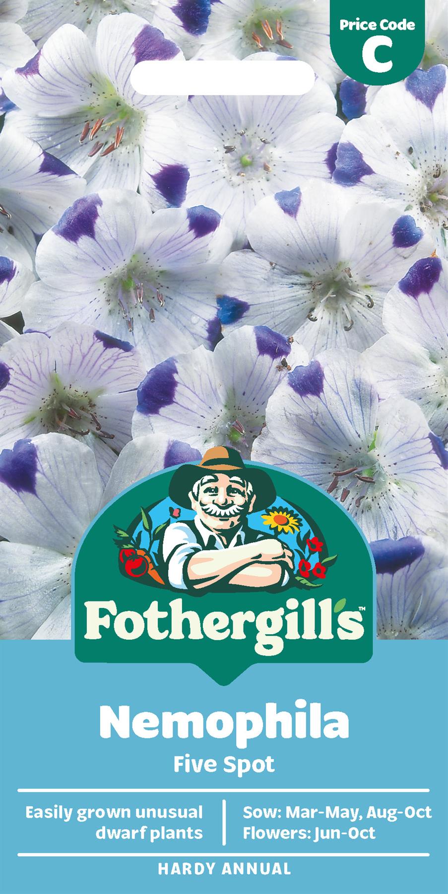 Fothergills Nemophila Five Spot Seeds