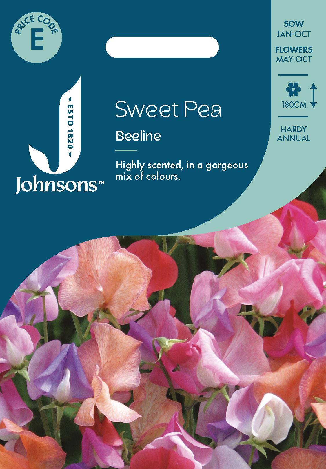 Johnsons - Sweet Pea Beeline - 20 Seeds