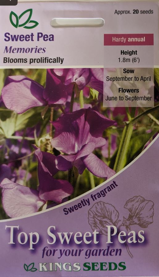 Kings Seeds Sweet Pea Memories 20 Seeds