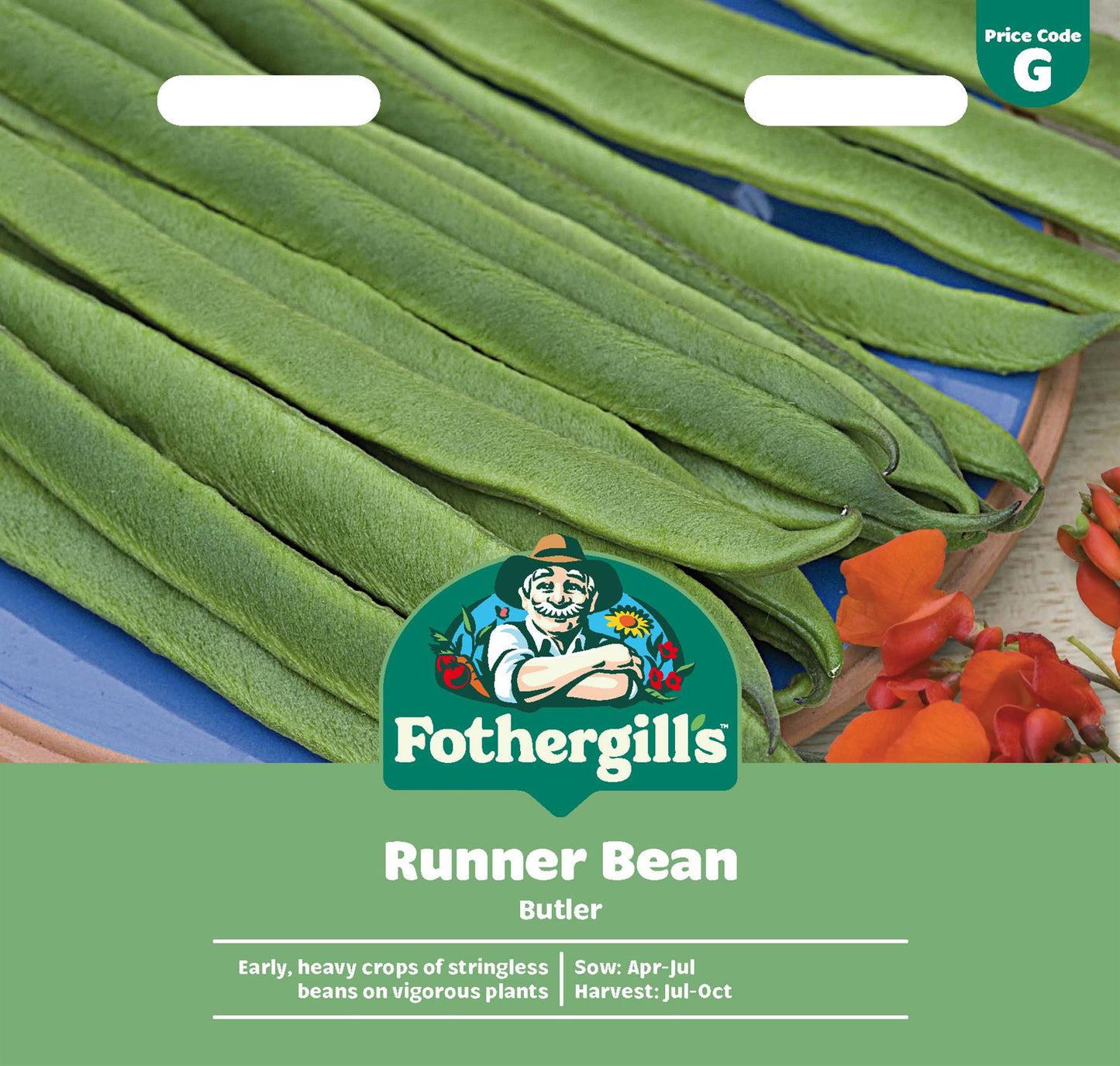 Fothergills Runner Bean Butler Seeds