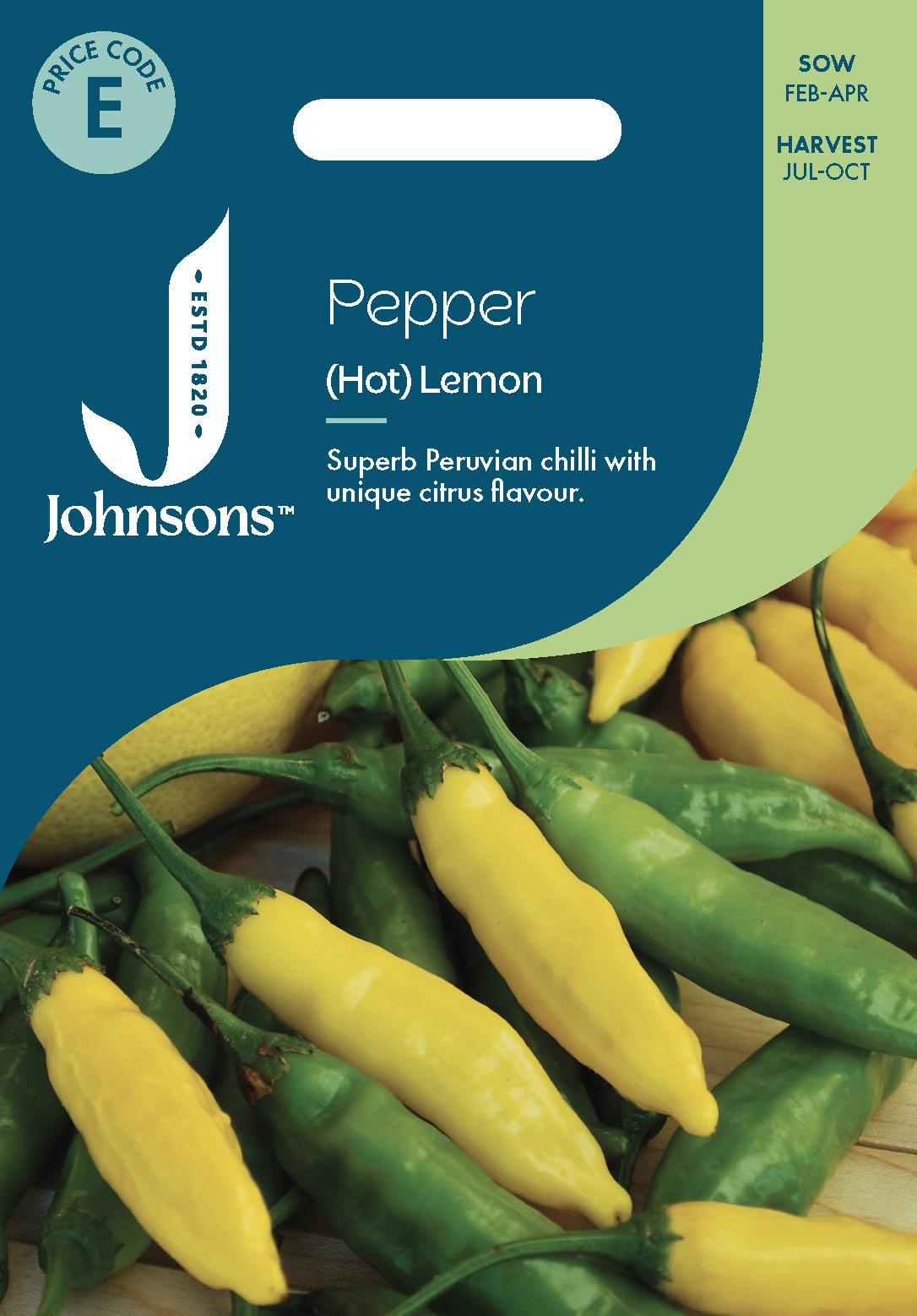 Johnsons - Pepper (hot) Lemon - 15 Seeds