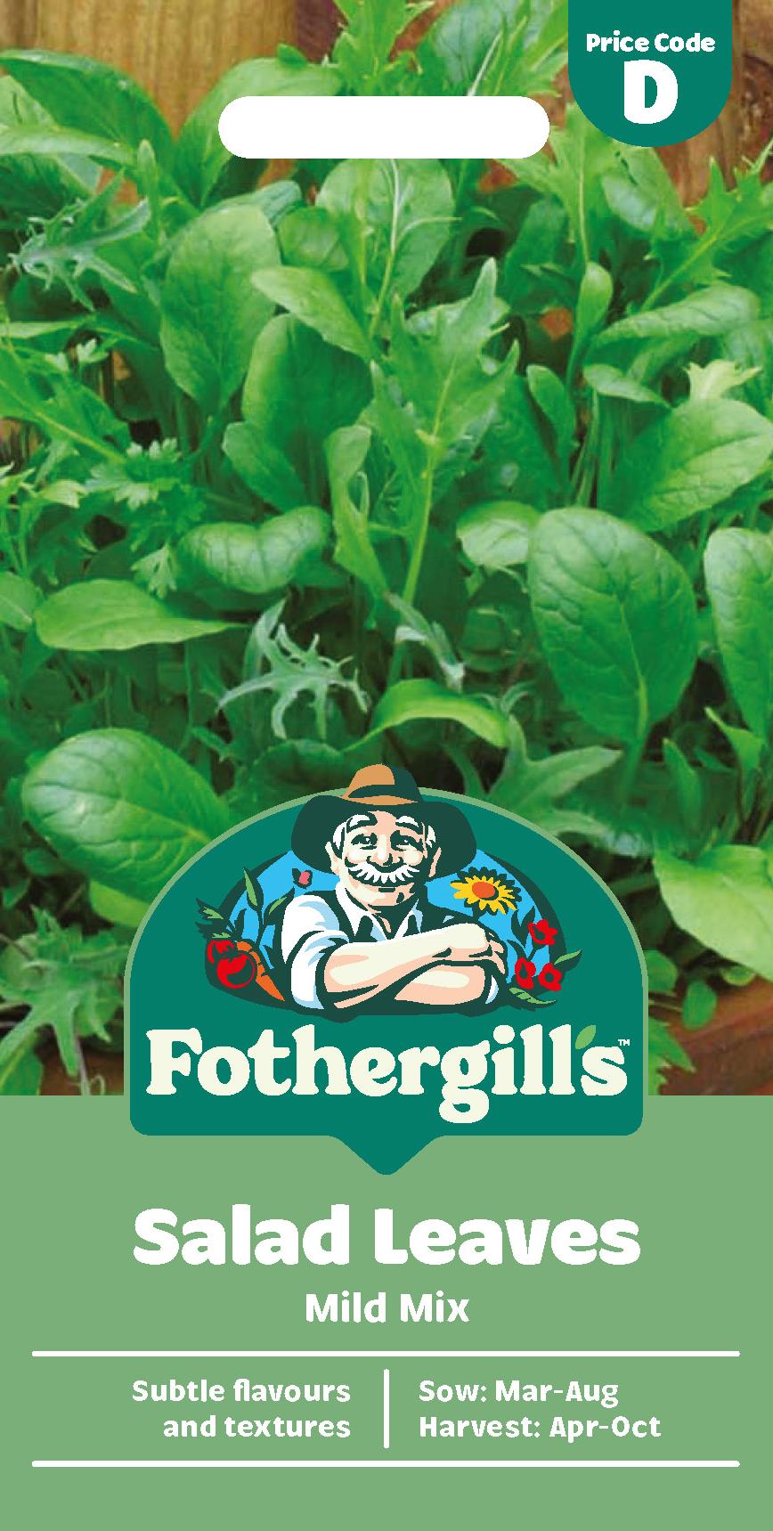 Fothergills Salad Leaves Mild Mix Seeds