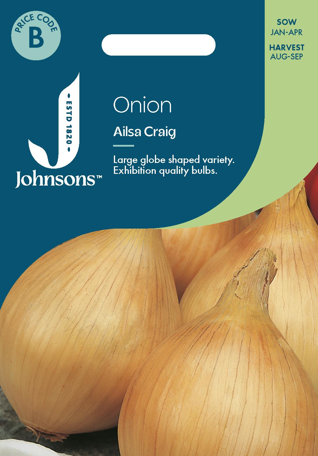 Johnsons - Onion Ailsa Craig - 350 Seeds