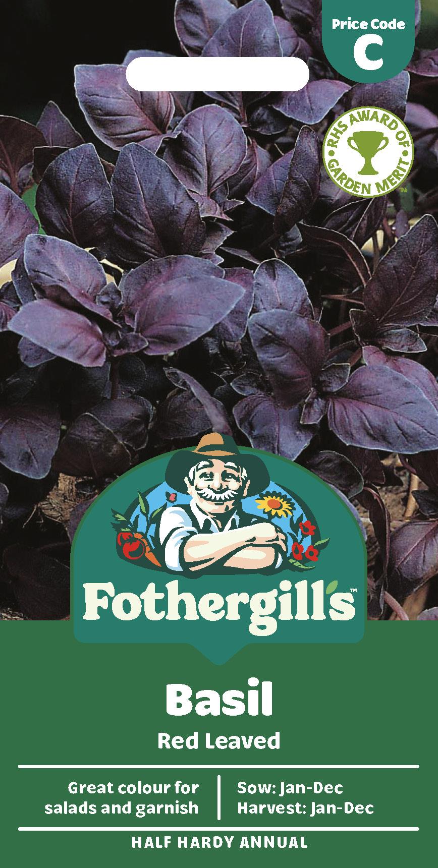 Fothergills Herb Basil Red Leaved Seeds