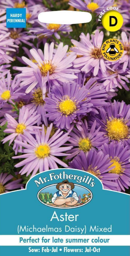 Mr Fothergills Aster (Michaelmas Daisy) Mixed Seeds