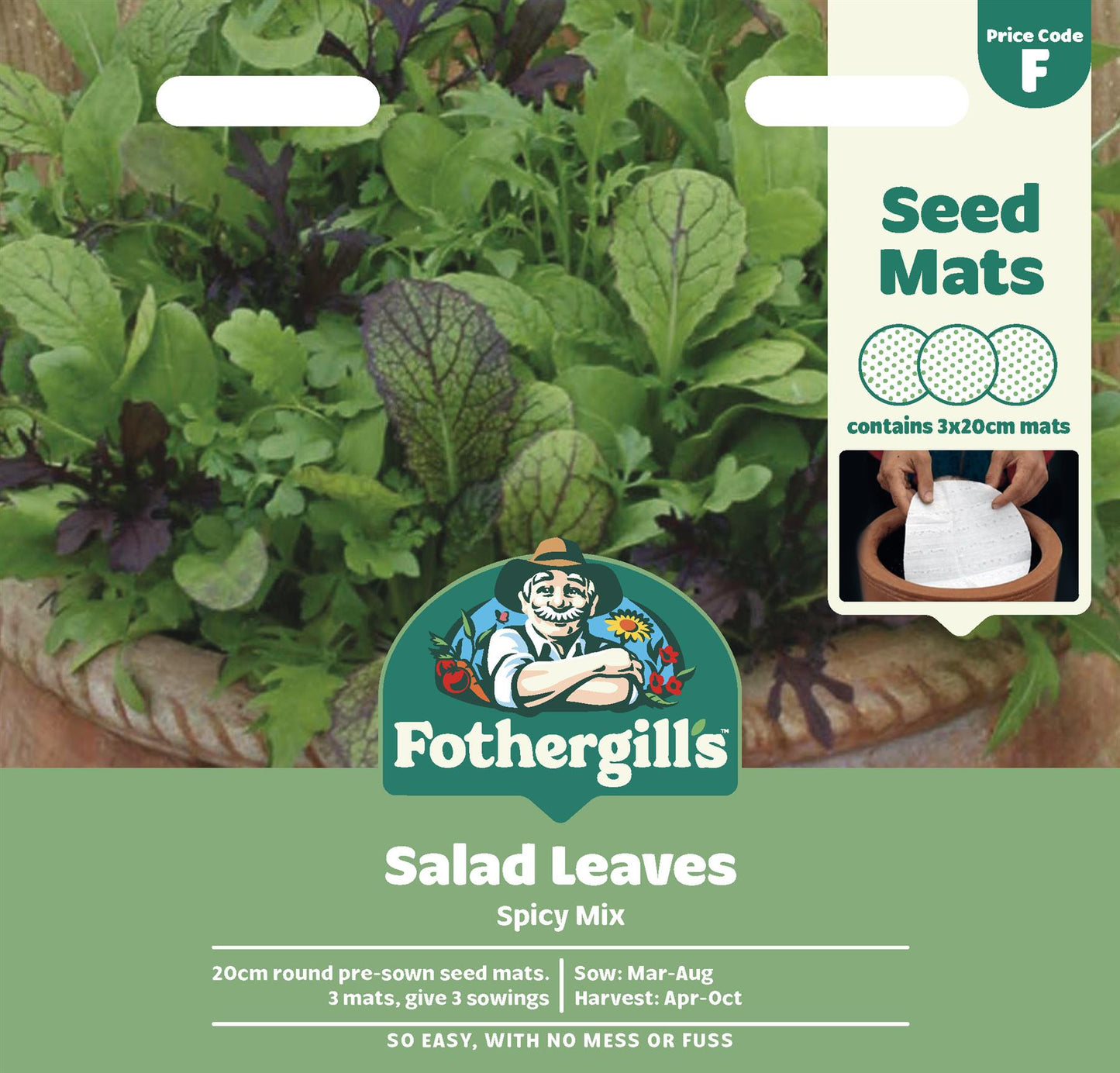 Fothergills Mat Salad Leaves Spicy Mix Seeds