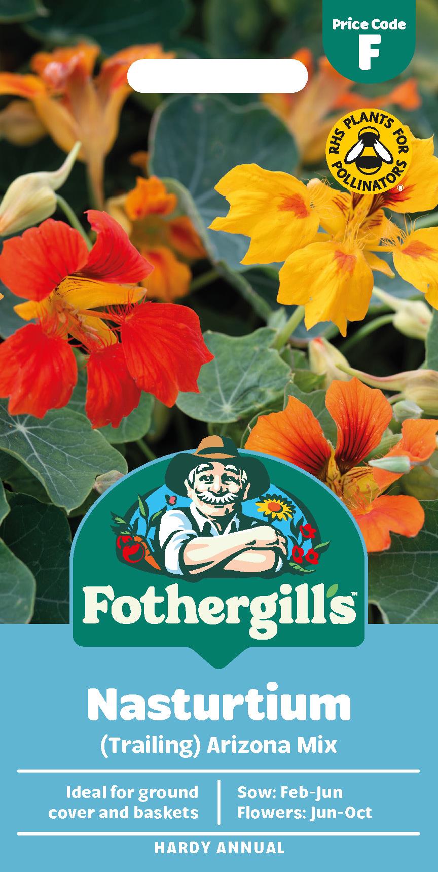 Fothergills Nasturtium Arizona Mix Seeds