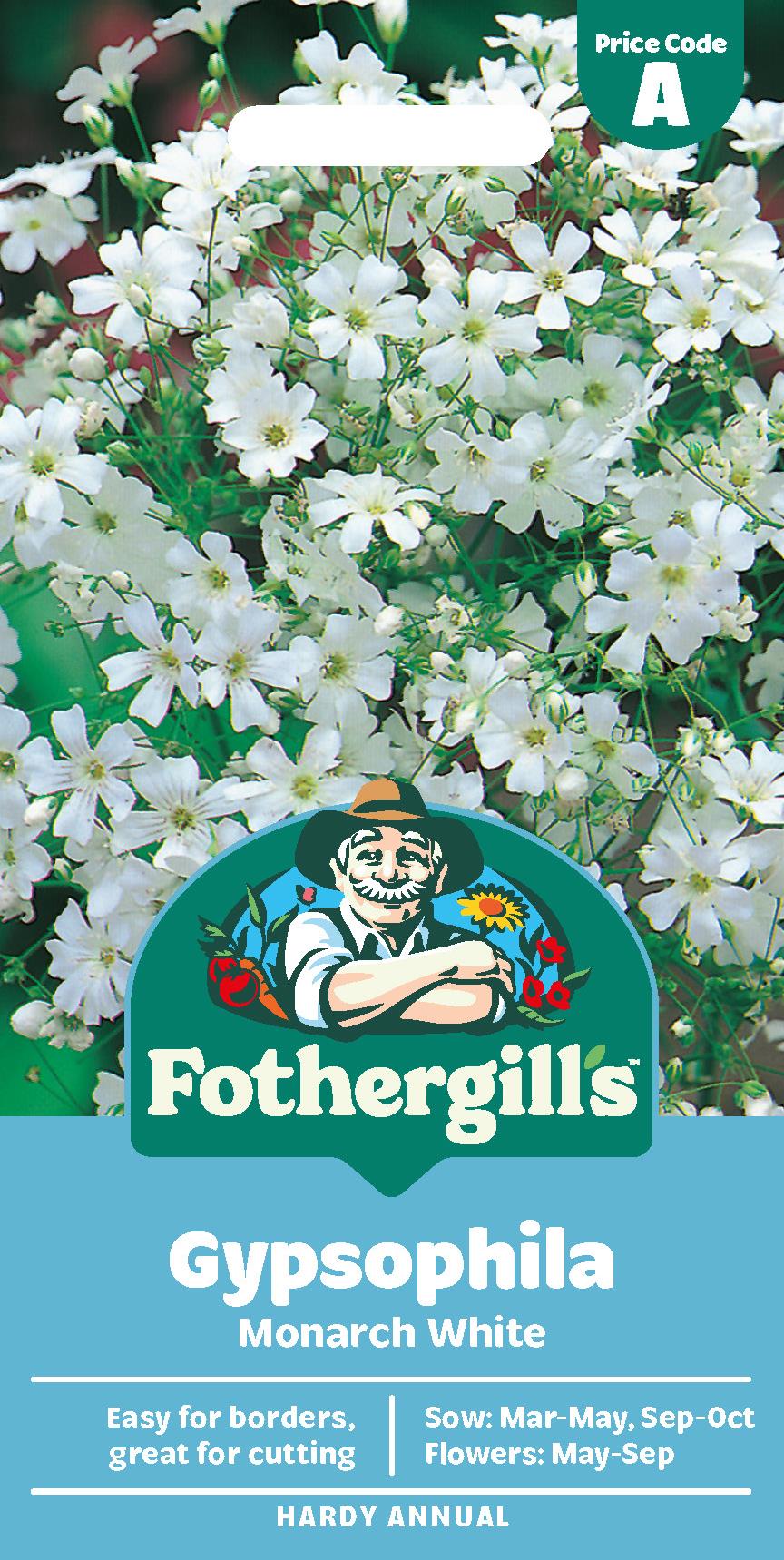 Fothergills Gypsophila Monarch White Seeds