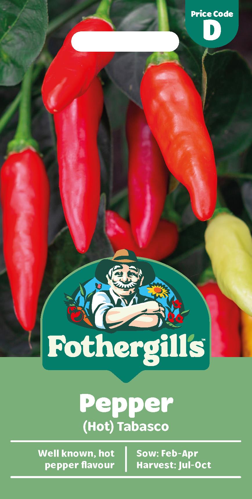 Fothergills Pepper (Hot) Tabasco Seeds