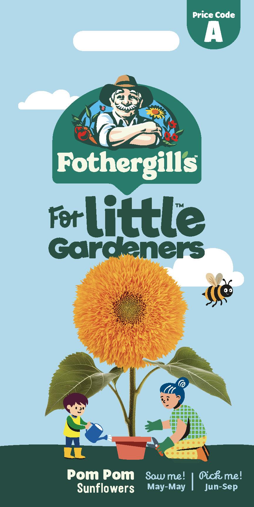 Fothergills Little Gardeners Pom Pom Sunflowers Seeds