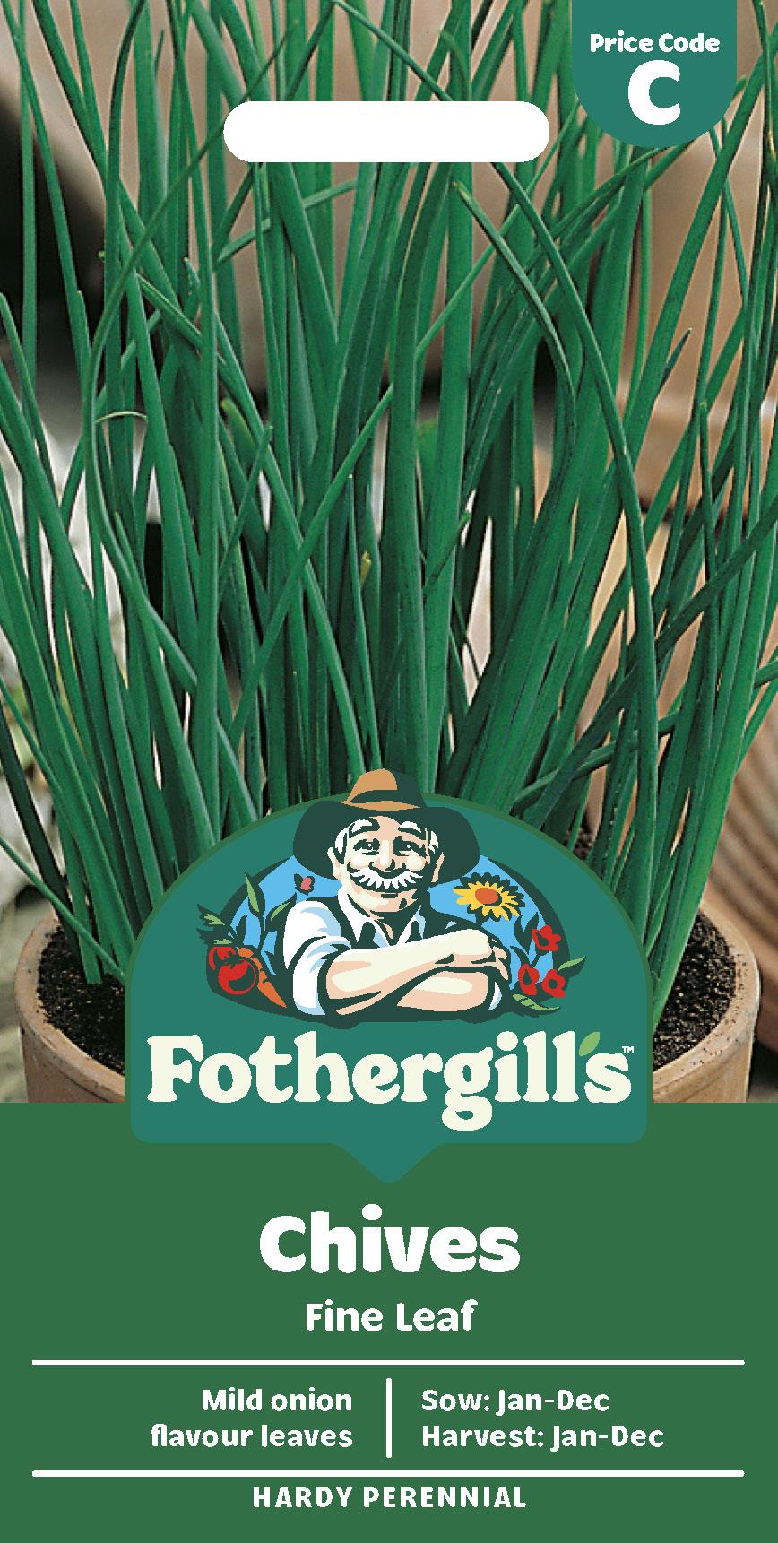 Fothergills Herb Chives Fine Leaf Seeds